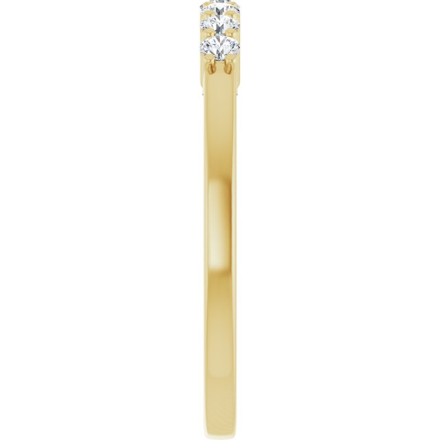 14K White 1/10 CTW Natural Diamond Anniversary Band