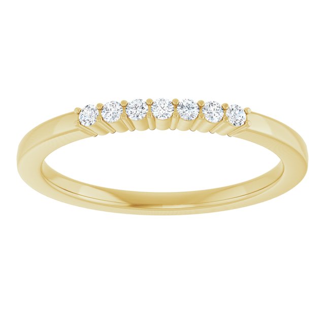 14K White 1/10 CTW Natural Diamond Anniversary Band