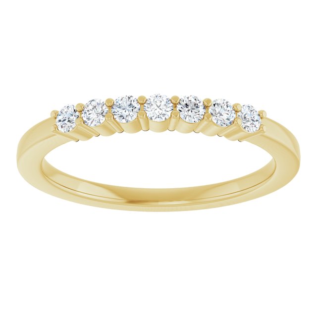 14K White 1/10 CTW Natural Diamond Anniversary Band