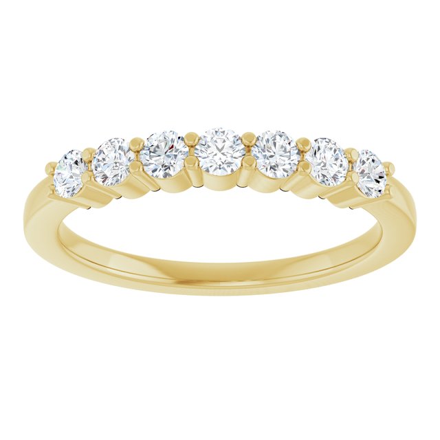 14K White 1/10 CTW Natural Diamond Anniversary Band