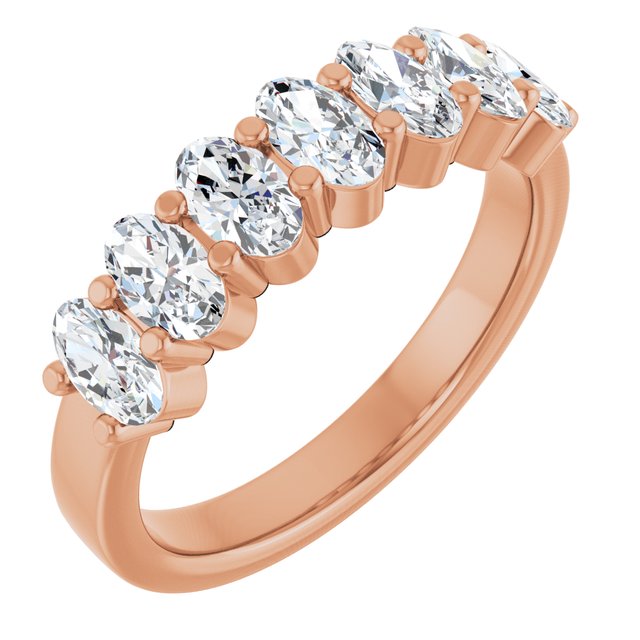 14K Gold Natural Diamond Anniversary Band - Options Available