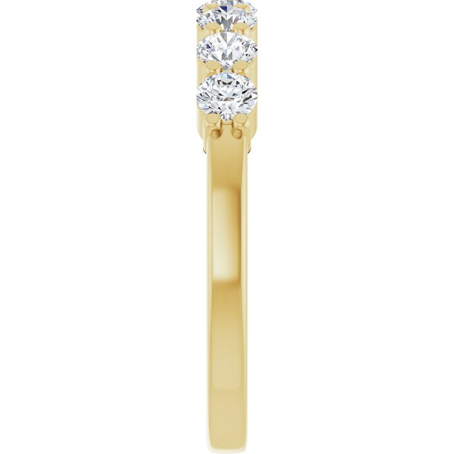 14K White 1/10 CTW Natural Diamond Anniversary Band