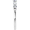 Elegant 14K White Gold Natural Diamond Anniversary Band with 1/10 CTW Sparkle