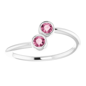 14K Gold Natural Pink Tourmaline Ring - Options Available