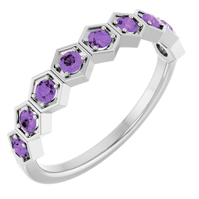 14K Gold Natural Diamond Stackable Ring