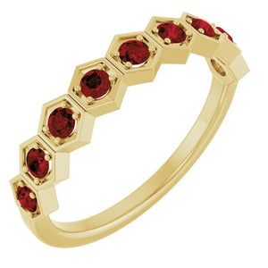 14K Gold Natural Diamond Stackable Ring