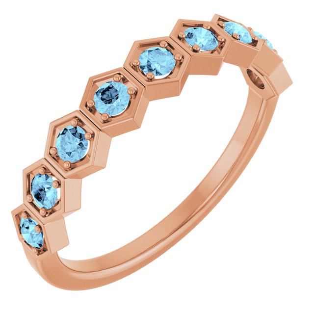 14K Gold Natural Diamond Stackable Ring