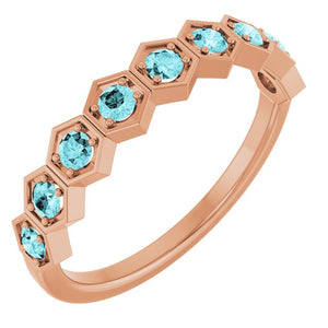 14K Gold Natural Diamond Stackable Ring