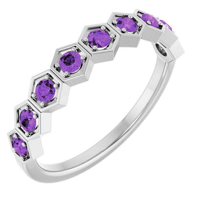 14K Gold Natural Diamond Stackable Ring