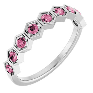 14K Gold Natural Diamond Stackable Ring