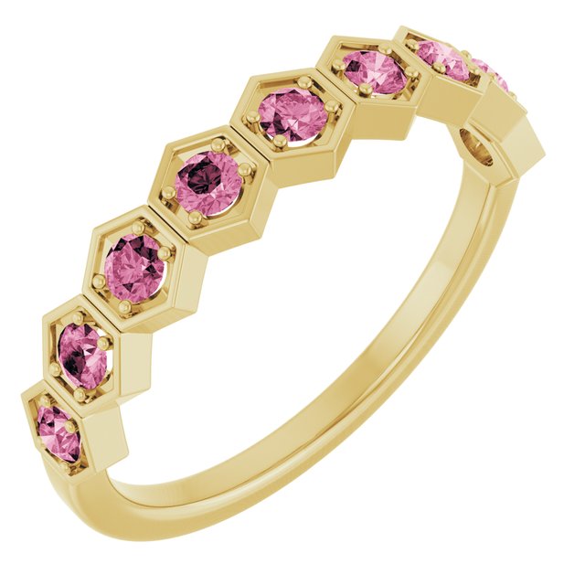 14K Gold Natural Diamond Stackable Ring