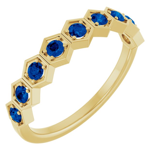 14K Gold Natural Diamond Stackable Ring