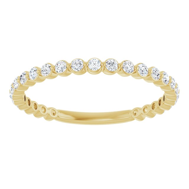 14K White 1/3 CTW Natural Diamond Anniversary Band