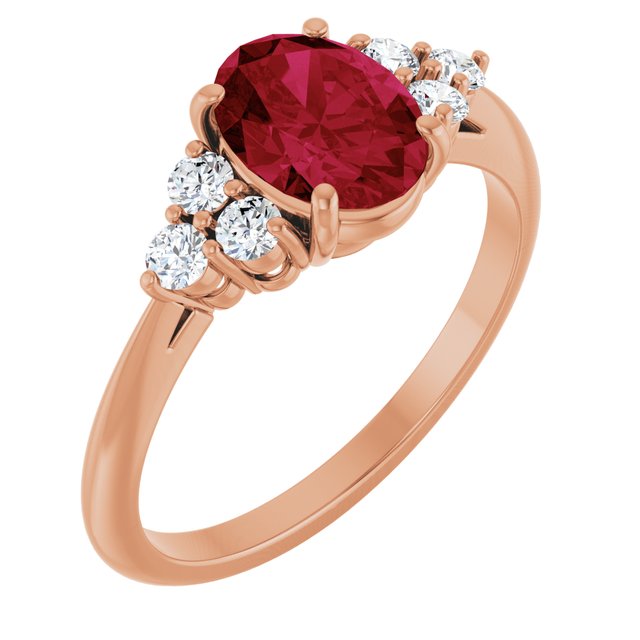 14K Gold White Opal and Natural Diamond Ring