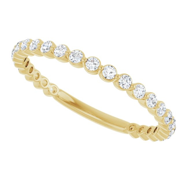 14K White 1/3 CTW Natural Diamond Anniversary Band