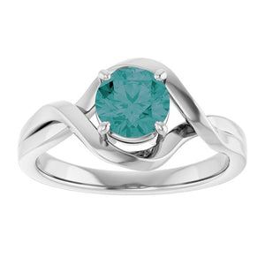 14K Gold Lab-Grown Alexandrite Ring - Options Available