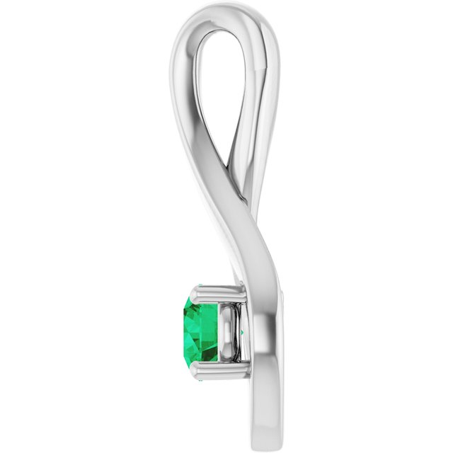 Lab-Grown Emerald Pendant