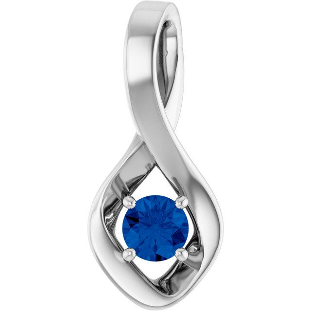 Lab-Grown Emerald Pendant in 14K Gold with Multiple Stone Options