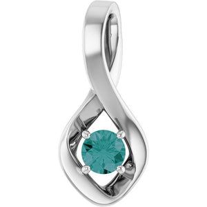 Lab-Grown Emerald Pendant