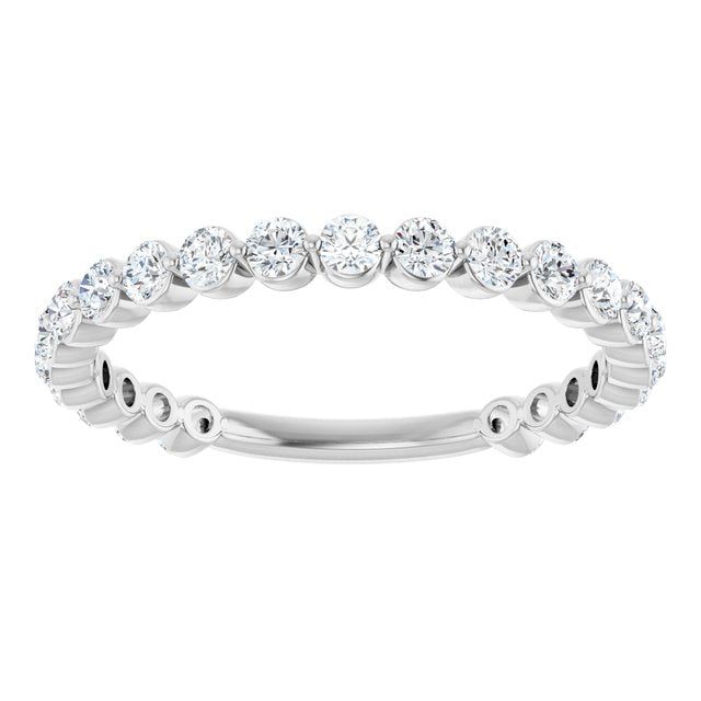 14K White 1/3 CTW Natural Diamond Anniversary Band