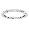 14K White Gold Natural Diamond Anniversary Band with 1/3 CTW Sparkle