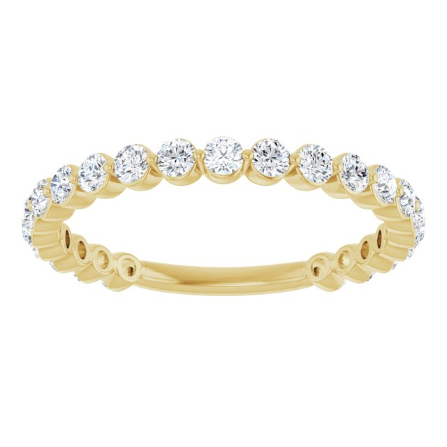 14K White 1/3 CTW Natural Diamond Anniversary Band