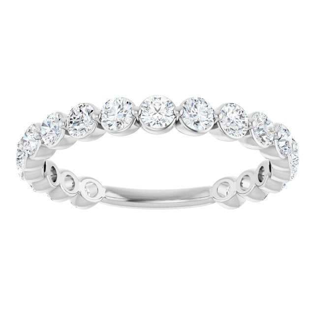 14K White 1/3 CTW Natural Diamond Anniversary Band