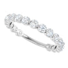 14K White Gold Natural Diamond Anniversary Band with 1/3 CTW Sparkle