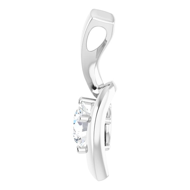 14K Gold Natural Diamond Pendant