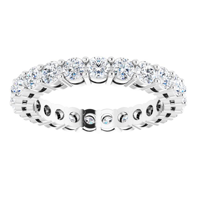 14K Gold & Platinum Lab-Grown Diamond Eternity Ring - Options Available