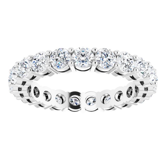 14K Gold & Platinum Lab-Grown Diamond Eternity Band - Options Available