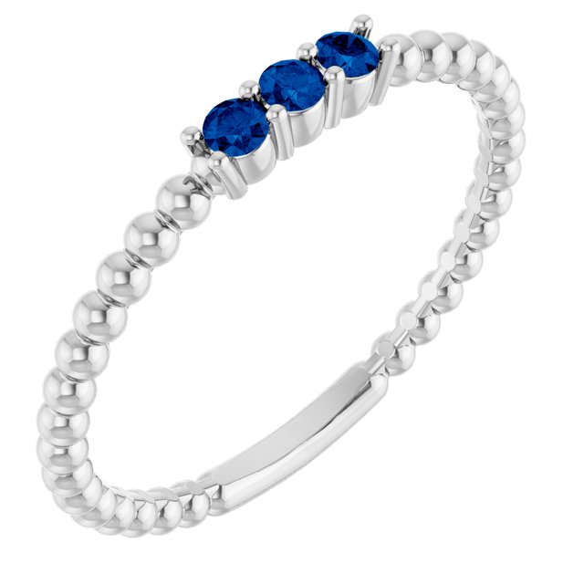 14K Gold Natural Diamond Beaded Ring