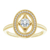 14K White 1/3 CTW Natural Diamond Ring