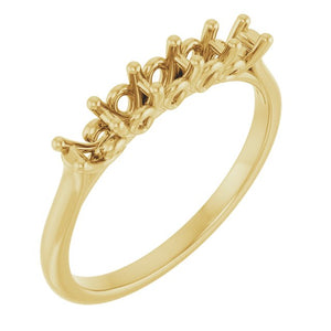 14K White Gold 1/2 CTW Natural Diamond Love Band
