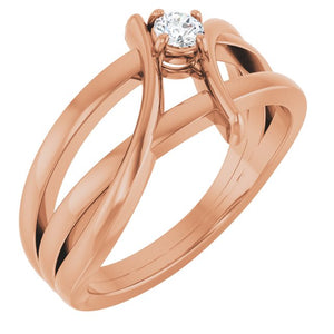 14K Gold Natural Diamond Ring - Options Available