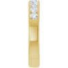 14K Yellow Gold 1 CTW Square-Cut Natural Diamond Band