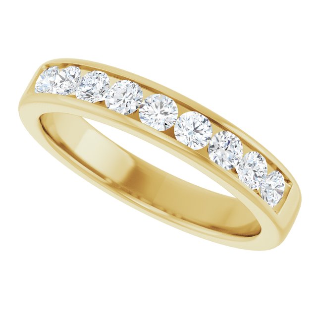 14K Yellow 1 CTW Natural Diamond Band