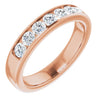 14K Yellow Gold 1 CTW Square-Cut Natural Diamond Band