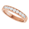 14K Yellow Gold 1 CTW Square-Cut Natural Diamond Band