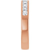 14K Yellow Gold 1 CTW Square-Cut Natural Diamond Band