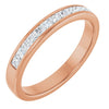 14K Yellow Gold 1 CTW Square-Cut Natural Diamond Band