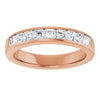 14K Yellow Gold 1 CTW Square-Cut Natural Diamond Band