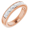 14K Yellow Gold 1 CTW Square-Cut Natural Diamond Band