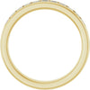 14K Yellow Gold 1 CTW Square-Cut Natural Diamond Band