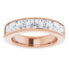 14K Yellow Gold 1 CTW Square-Cut Natural Diamond Band