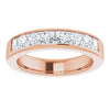 14K Yellow Gold 1 CTW Square-Cut Natural Diamond Band