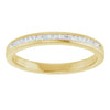 14K Yellow Gold 1 CTW Square-Cut Natural Diamond Band