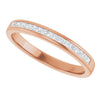 14K Yellow Gold 1 CTW Square-Cut Natural Diamond Band