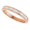 14K Yellow Gold 1 CTW Square-Cut Natural Diamond Band