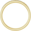 14K Yellow Gold 1 CTW Square-Cut Natural Diamond Band